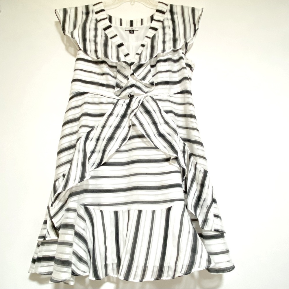 HALSTON STRIPED DRESS